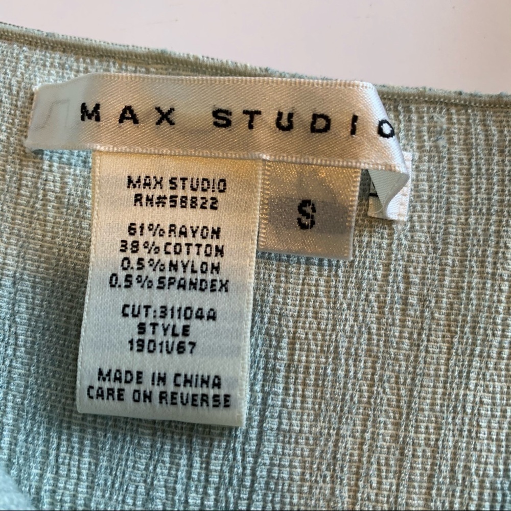 MAX STUDIO boho spaghetti strap ombré stripe crinkle skirt dress spring summer - Picture 7 of 16
